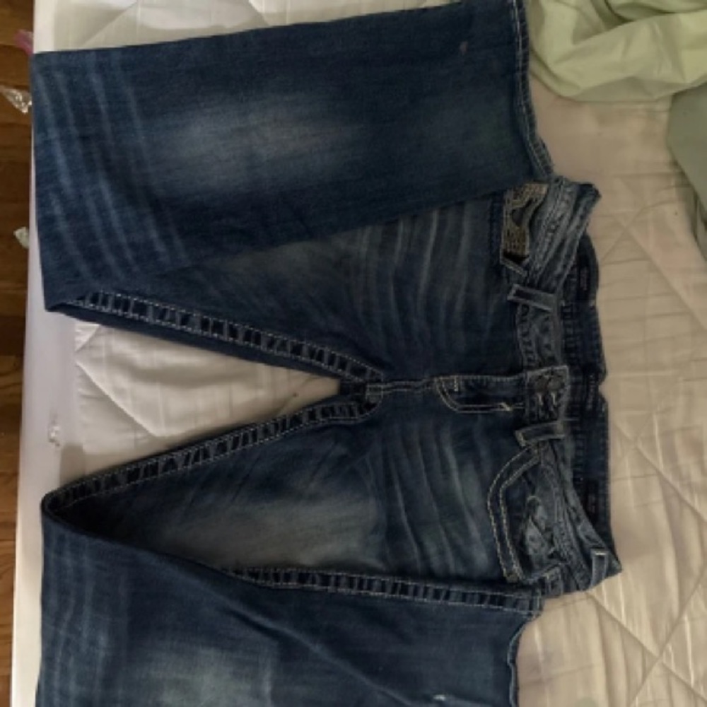 Women’s Dark Blue Washed Denim Jeans
